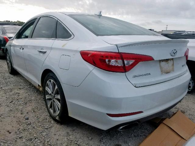 5NPE34AF0HH512489 - 2017 HYUNDAI SONATA SPO WHITE photo 3