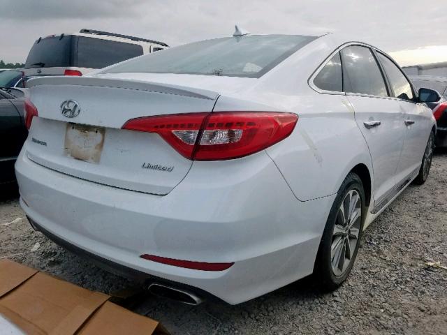 5NPE34AF0HH512489 - 2017 HYUNDAI SONATA SPO WHITE photo 4