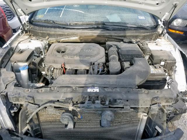 5NPE34AF0HH512489 - 2017 HYUNDAI SONATA SPO WHITE photo 7