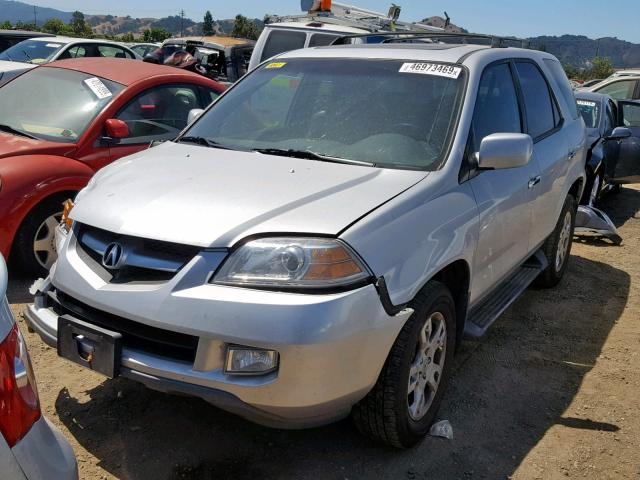 2HNYD186X6H516256 - 2006 ACURA MDX TOURIN SILVER photo 2