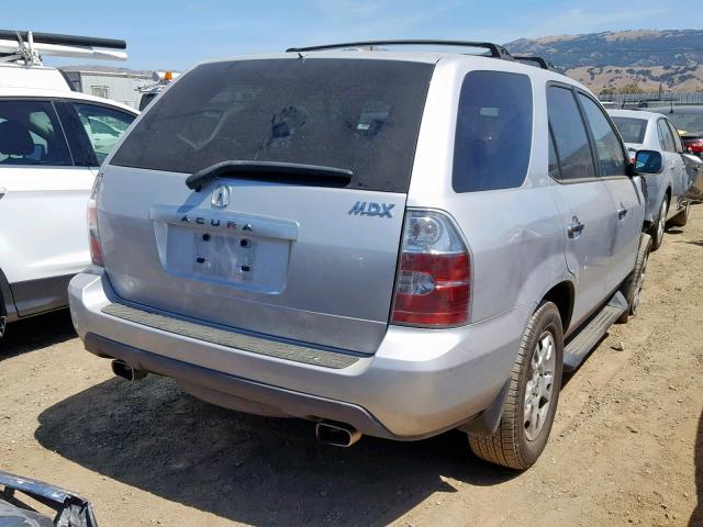 2HNYD186X6H516256 - 2006 ACURA MDX TOURIN SILVER photo 4