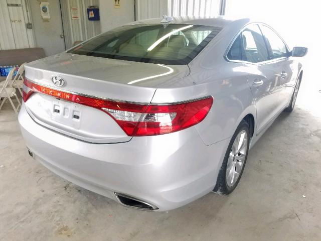 KMHFG4JG3DA314052 - 2013 HYUNDAI AZERA SILVER photo 4