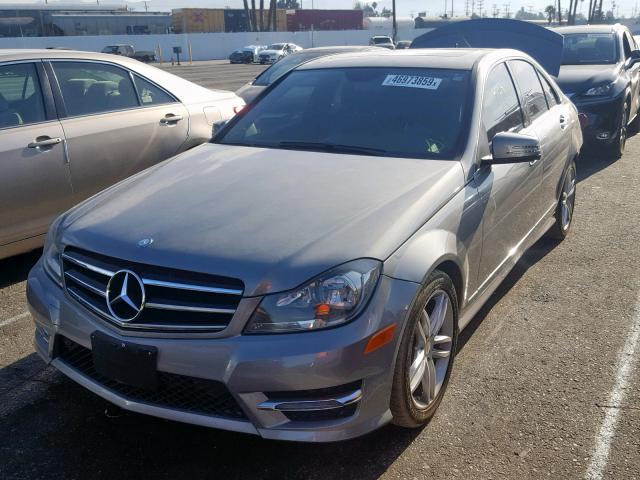 WDDGF4HB4EA953358 - 2014 MERCEDES-BENZ C 250 GRAY photo 2