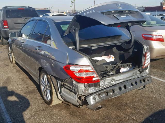 WDDGF4HB4EA953358 - 2014 MERCEDES-BENZ C 250 GRAY photo 3