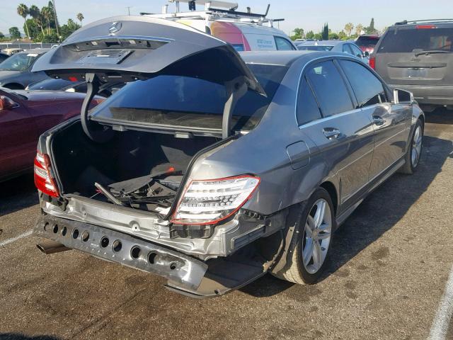 WDDGF4HB4EA953358 - 2014 MERCEDES-BENZ C 250 GRAY photo 4