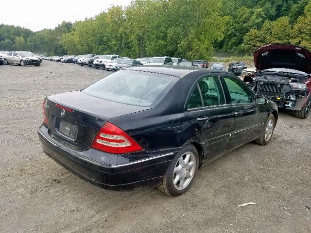 WDBRF61J63F291121 - 2003 MERCEDES-BENZ C 240 BLACK photo 4