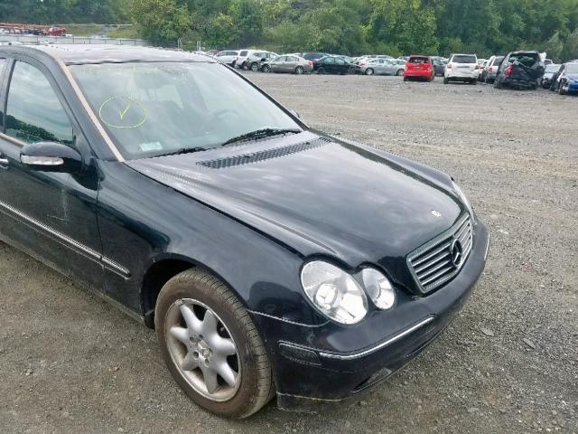 WDBRF61J63F291121 - 2003 MERCEDES-BENZ C 240 BLACK photo 9