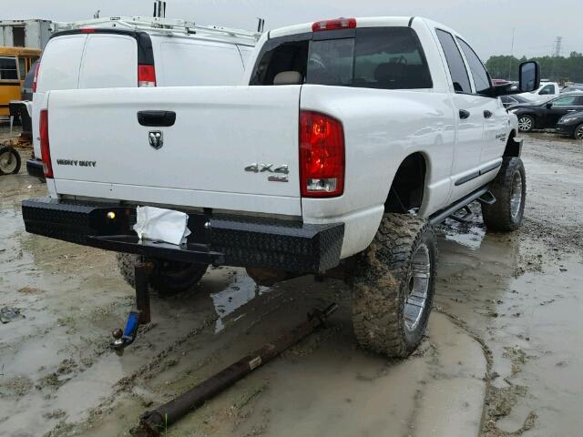 1D7KS28C66J135943 - 2006 DODGE RAM 2500 S WHITE photo 4