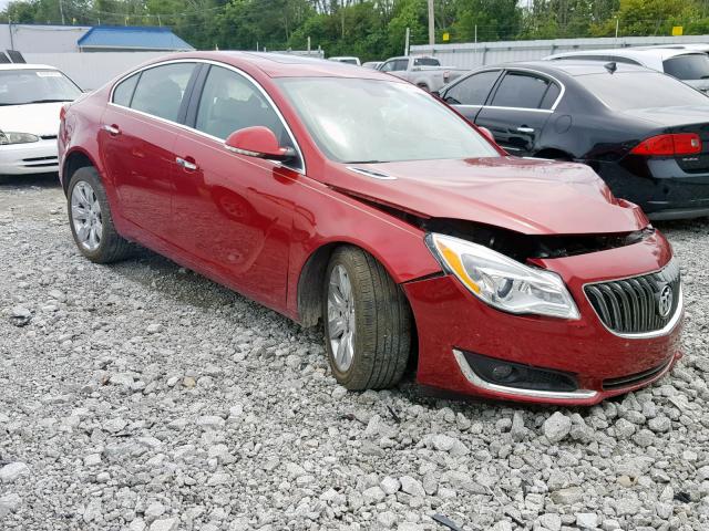 2G4GN5EX8E9190111 - 2014 BUICK REGAL PREM MAROON photo 1