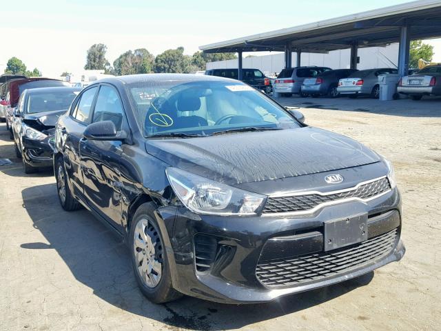 3KPA24AB9JE060096 - 2018 KIA RIO LX BLACK photo 1