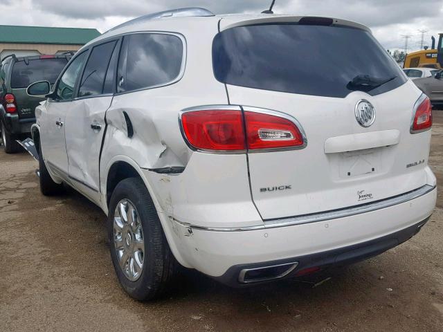 5GAKRDKD7DJ242047 - 2013 BUICK ENCLAVE WHITE photo 3