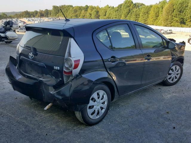 JTDKDTB32C1514470 - 2012 TOYOTA PRIUS C BLACK photo 4