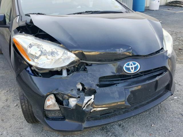 JTDKDTB32C1514470 - 2012 TOYOTA PRIUS C BLACK photo 9