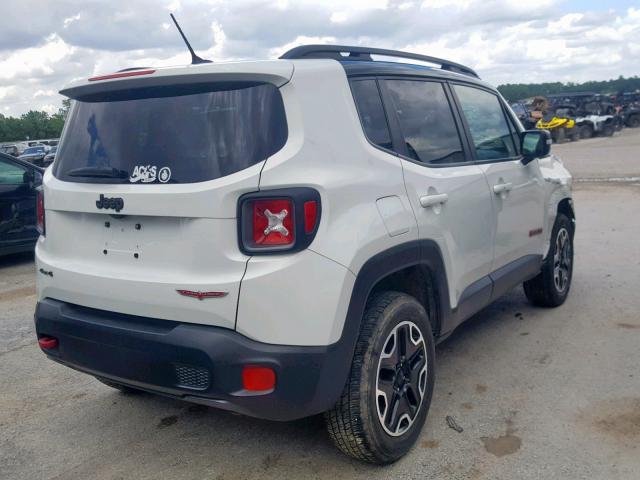 ZACCJBCBXHPE43197 - 2017 JEEP RENEGADE T WHITE photo 4