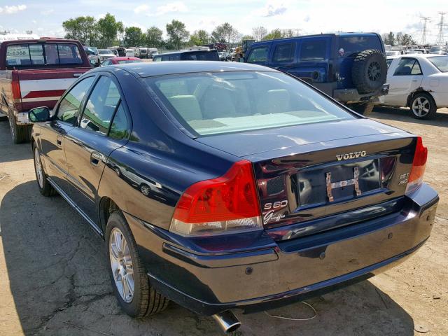 YV1RH592572628226 - 2007 VOLVO S60 2.5T BLUE photo 3