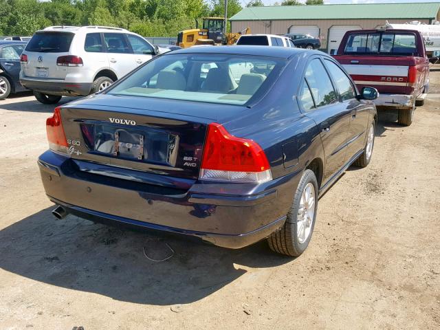 YV1RH592572628226 - 2007 VOLVO S60 2.5T BLUE photo 4