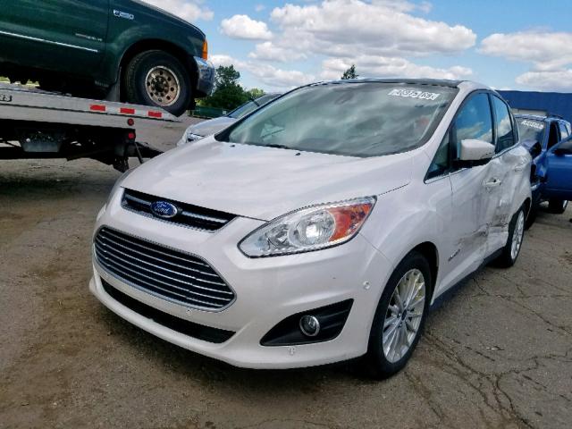 1FADP5BU3DL538793 - 2013 FORD C-MAX SEL WHITE photo 2