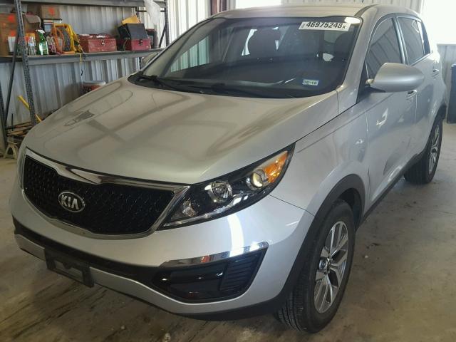 KNDPB3AC1G7794852 - 2016 KIA SPORTAGE L SILVER photo 2