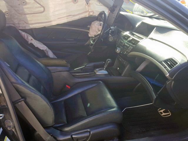 1HGCS12828A010648 - 2008 HONDA ACCORD EXL BLACK photo 5