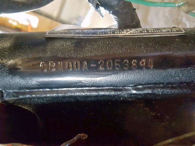 CB400A2053894 - 1978 HONDA CB400A BLACK photo 10