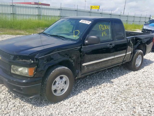 1GCCS198268201253 - 2006 CHEVROLET COLORADO BLACK photo 9