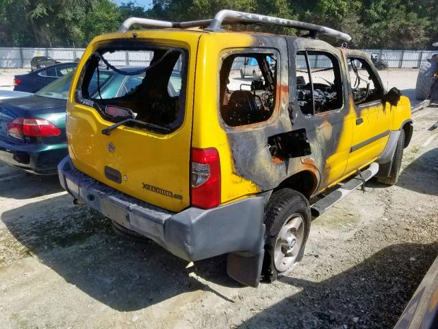 5N1ED28Y41C536414 - 2001 NISSAN XTERRA XE YELLOW photo 4