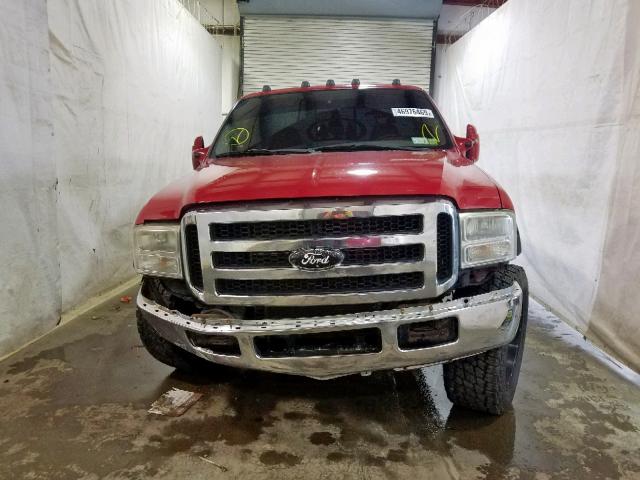 1FTWF31P15EB24455 - 2005 FORD F350 SRW S RED photo 10