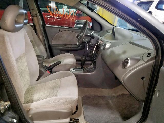 1G8AL55F37Z175350 - 2007 SATURN ION LEVEL GRAY photo 5