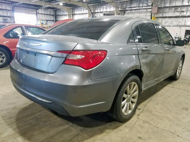 1C3CCBBBXCN104652 - 2012 CHRYSLER 200 TOURIN GRAY photo 4