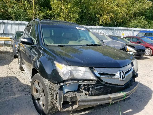 2HNYD28857H501432 - 2007 ACURA MDX SPORT BLACK photo 1