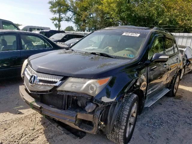 2HNYD28857H501432 - 2007 ACURA MDX SPORT BLACK photo 2