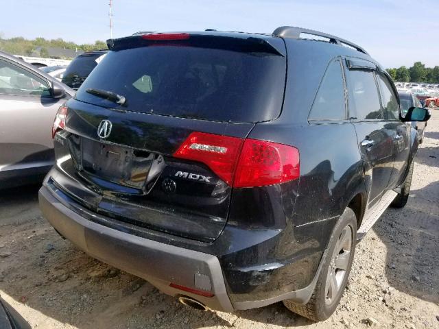 2HNYD28857H501432 - 2007 ACURA MDX SPORT BLACK photo 4