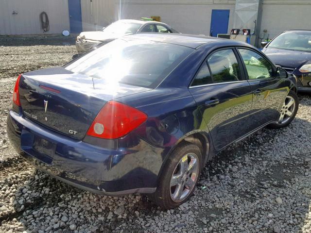 1G2ZH57NX84121819 - 2008 PONTIAC G6 GT BLUE photo 4