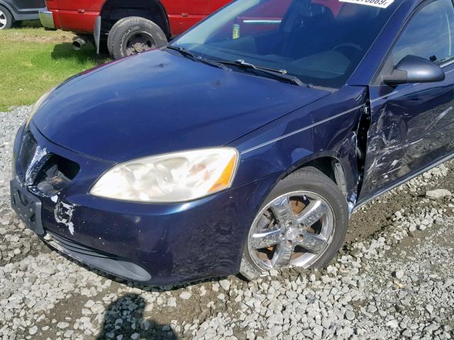 1G2ZH57NX84121819 - 2008 PONTIAC G6 GT BLUE photo 9