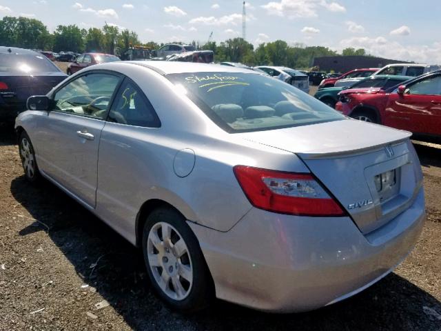 2HGFG1B61BH517496 - 2011 HONDA CIVIC LX SILVER photo 3