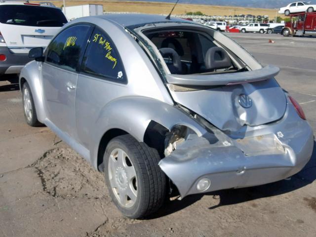3VWCS21C01M422812 - 2001 VOLKSWAGEN NEW BEETLE ვერცხლისფერი ფოტო 3