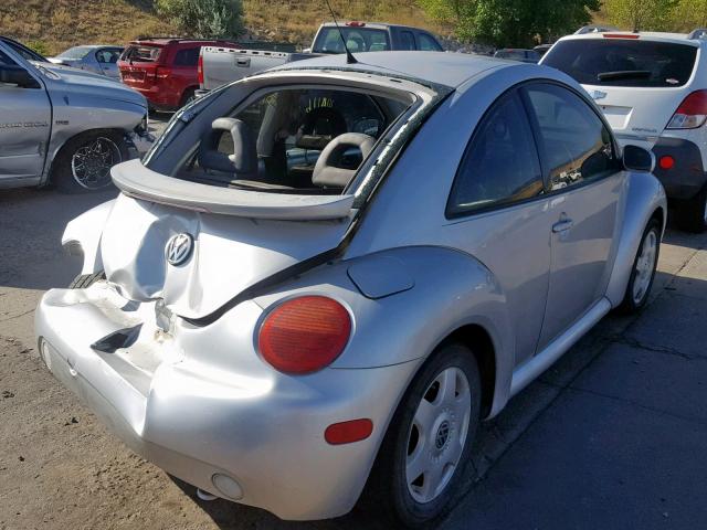 3VWCS21C01M422812 - 2001 VOLKSWAGEN NEW BEETLE SILVER photo 4