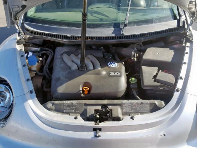 3VWCS21C01M422812 - 2001 VOLKSWAGEN NEW BEETLE ვერცხლისფერი ფოტო 7