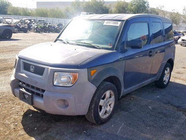 5J6YH28583L017472 - 2003 HONDA ELEMENT EX BLUE photo 2