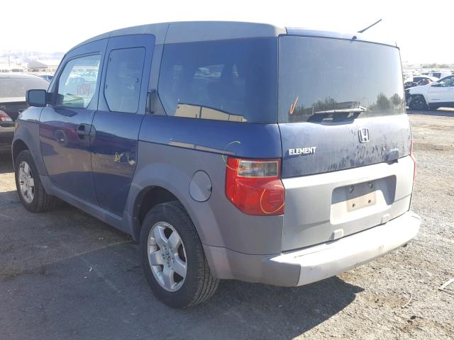 5J6YH28583L017472 - 2003 HONDA ELEMENT EX BLUE photo 3