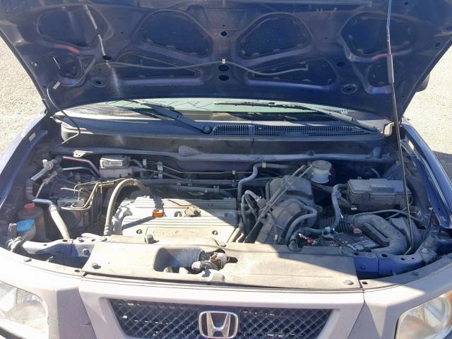 5J6YH28583L017472 - 2003 HONDA ELEMENT EX BLUE photo 7