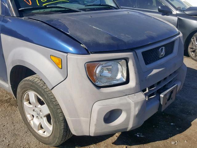 5J6YH28583L017472 - 2003 HONDA ELEMENT EX BLUE photo 9