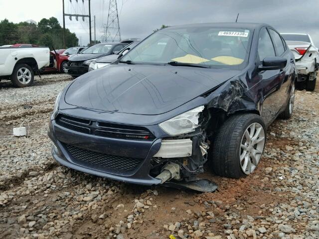 1C3CDFBA1DD157677 - 2013 DODGE DART SXT BLUE photo 2