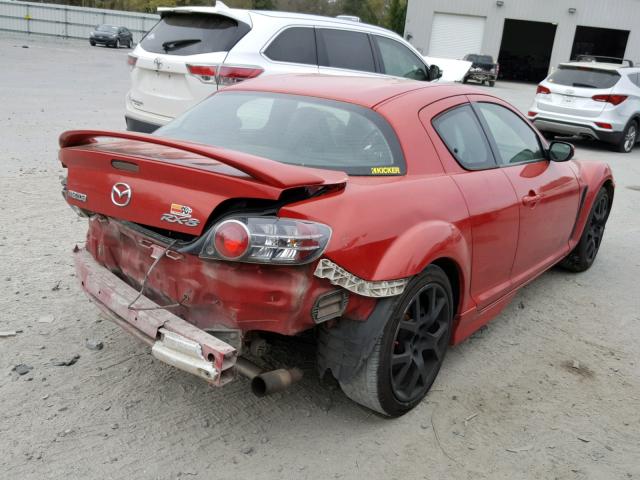 JM1FE17N040111107 - 2004 MAZDA RX8 RED photo 4