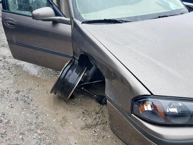 2G1WF52EX29151864 - 2002 CHEVROLET IMPALA BROWN photo 9