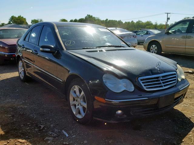 WDBRF92H17F908783 - 2007 MERCEDES-BENZ C 280 4MAT BLACK photo 1