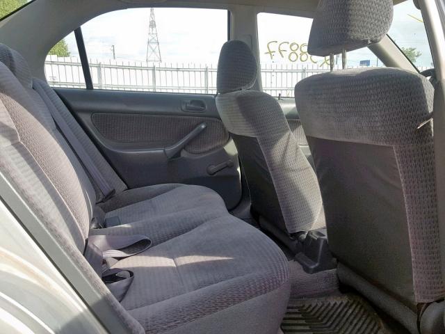 2HGEJ6614YH927114 - 2000 HONDA CIVIC BASE SILVER photo 6
