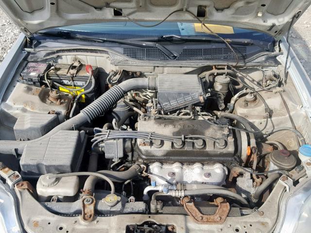 2HGEJ6614YH927114 - 2000 HONDA CIVIC BASE SILVER photo 7