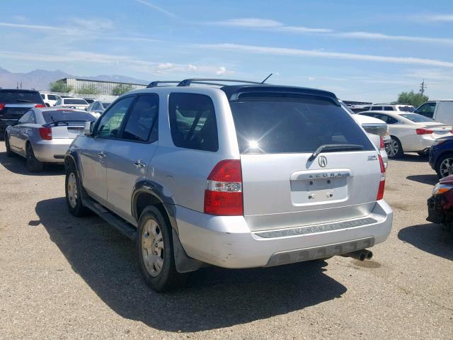 2HNYD18212H509378 - 2002 ACURA MDX SILVER photo 3