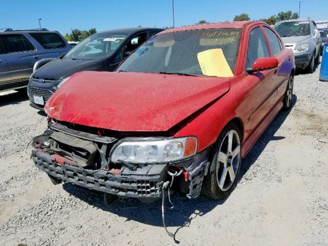 YV1RH527452451204 - 2005 VOLVO S60 R RED photo 2